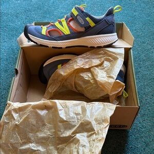 Keen Kids' Sneakers in Blue and Neon Yellow